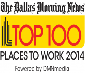 Dallas News' Top 100 Places to Work in 2014.